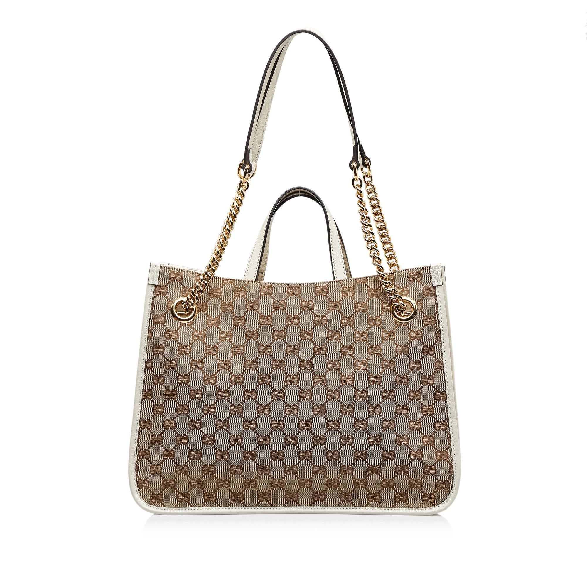 Gucci Medium GG Canvas Horsebit 1955 Tote (SHG-vcUCLM)