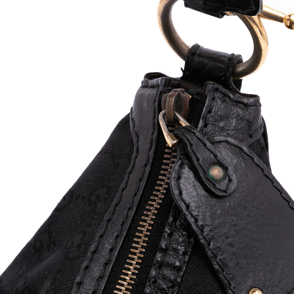 Gucci Medium GG Canvas Jockey Hobo