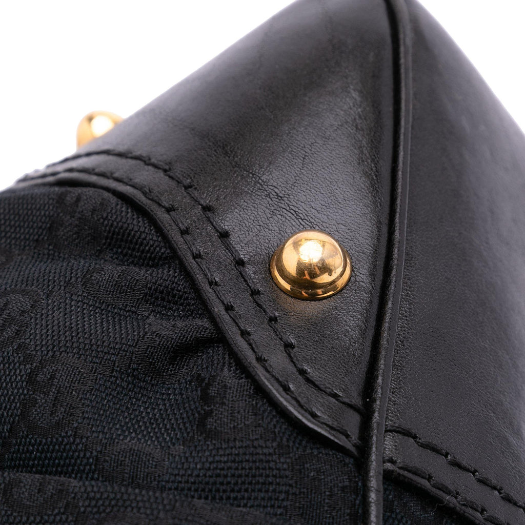 Gucci Medium GG Canvas Jockey Hobo