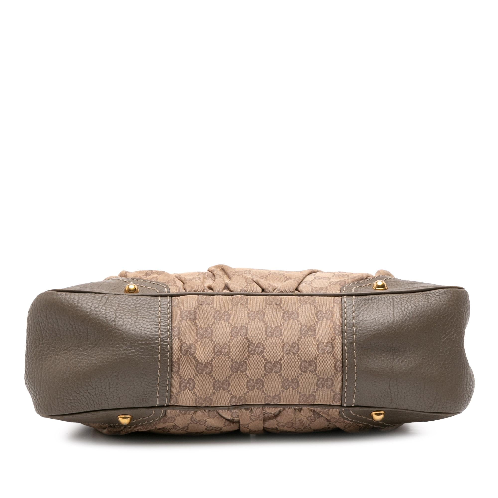 Gucci Medium GG Canvas Jockey Hobo