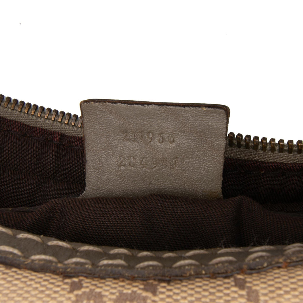 Gucci Medium GG Canvas Jockey Hobo