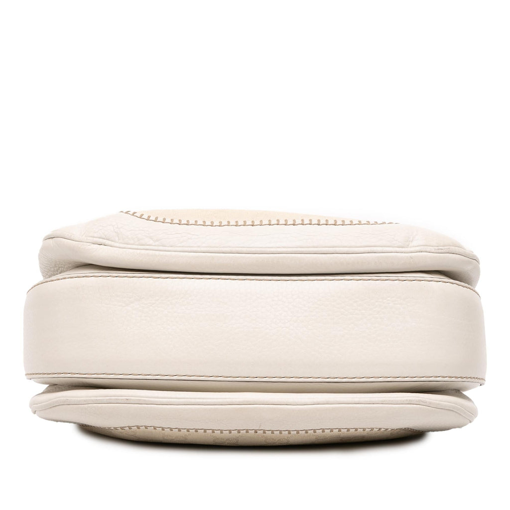 Gucci Medium GG Canvas New Bamboo Satchel