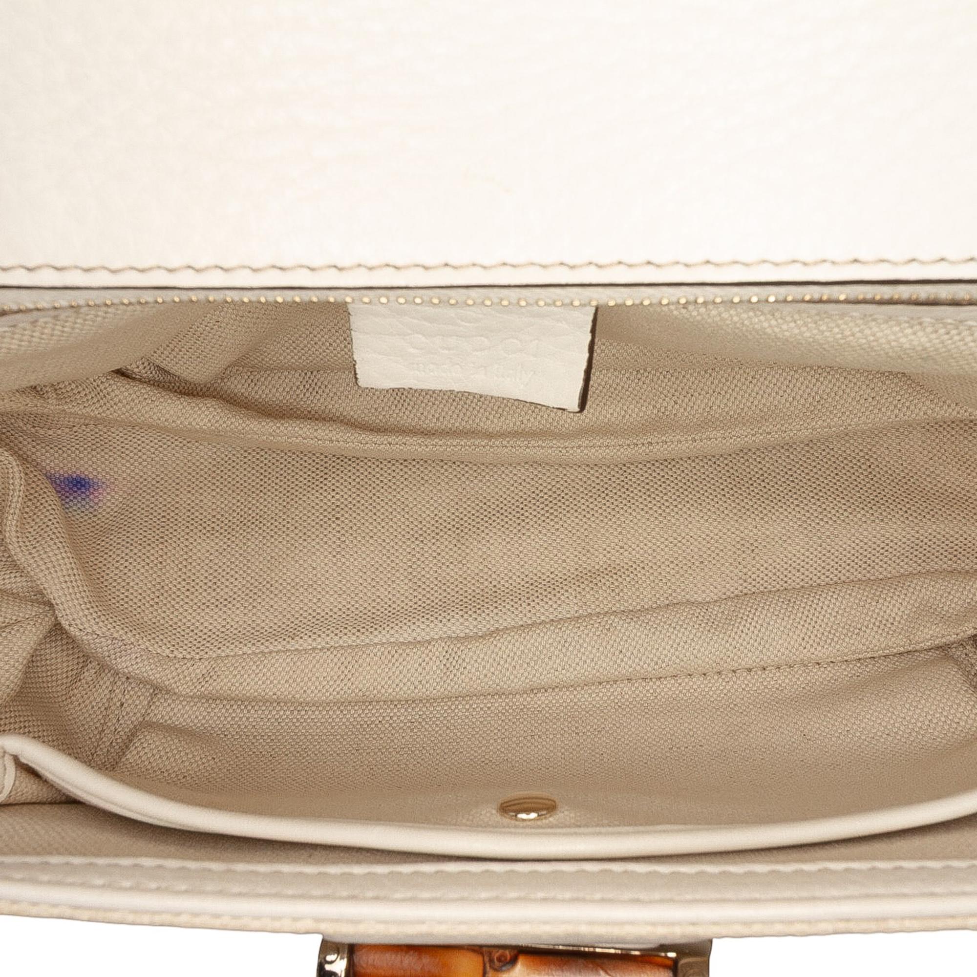 Gucci Medium GG Canvas New Bamboo Satchel