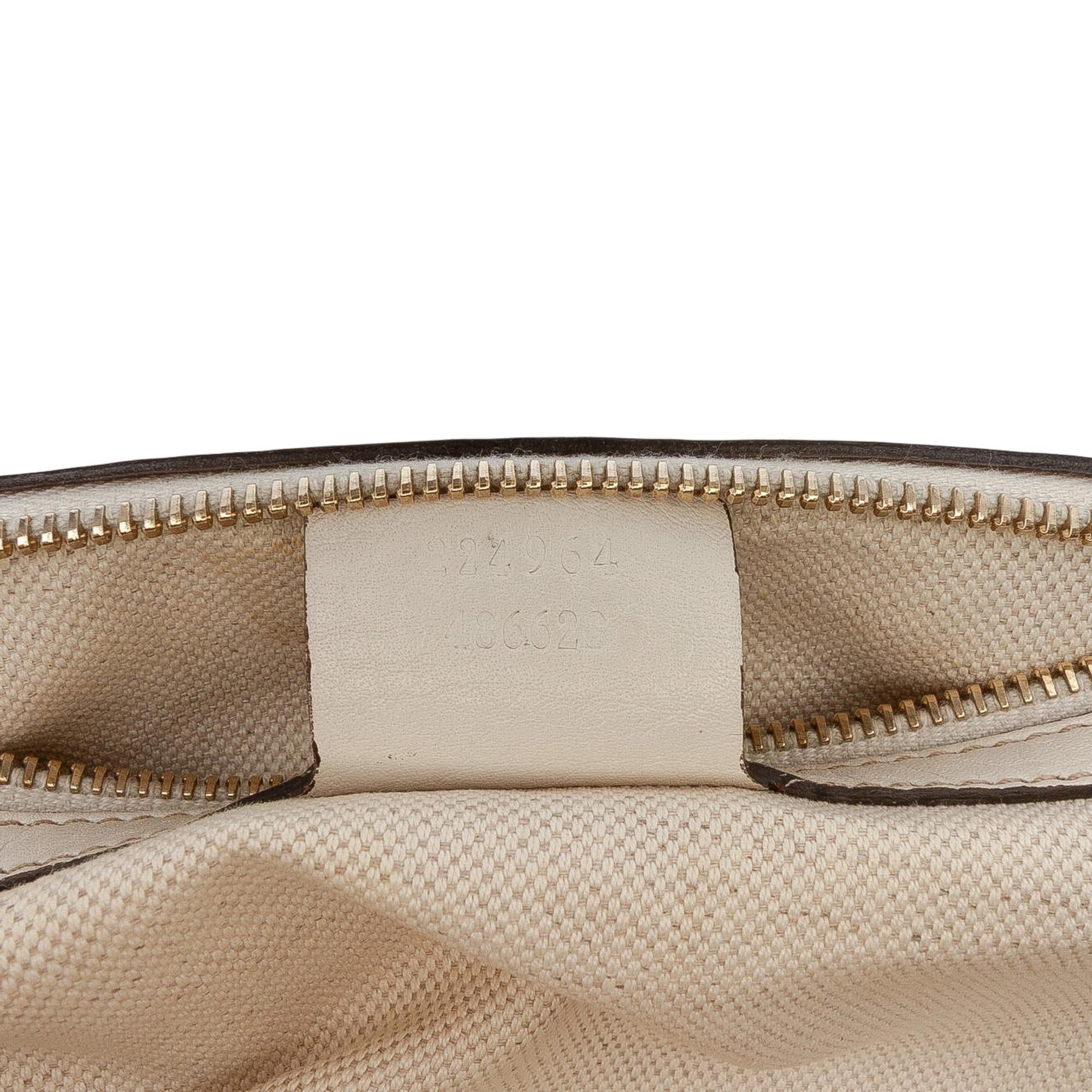 Gucci Medium GG Canvas New Bamboo Satchel