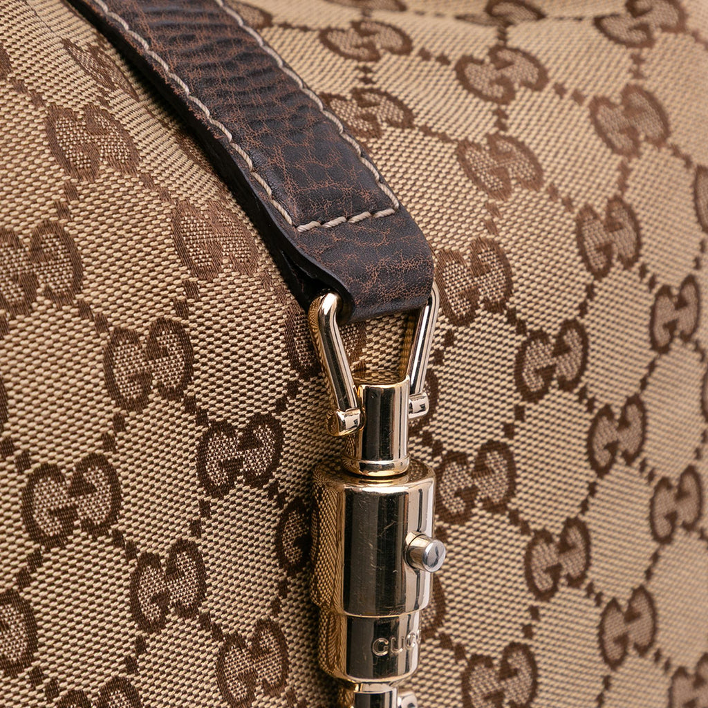 Gucci Medium GG Canvas New Jackie Satchel