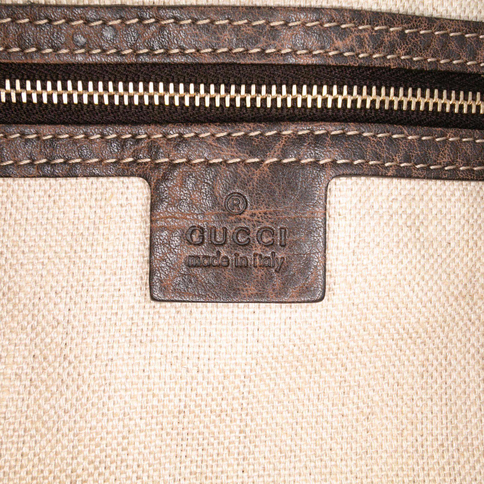 Gucci Medium GG Canvas New Jackie Satchel