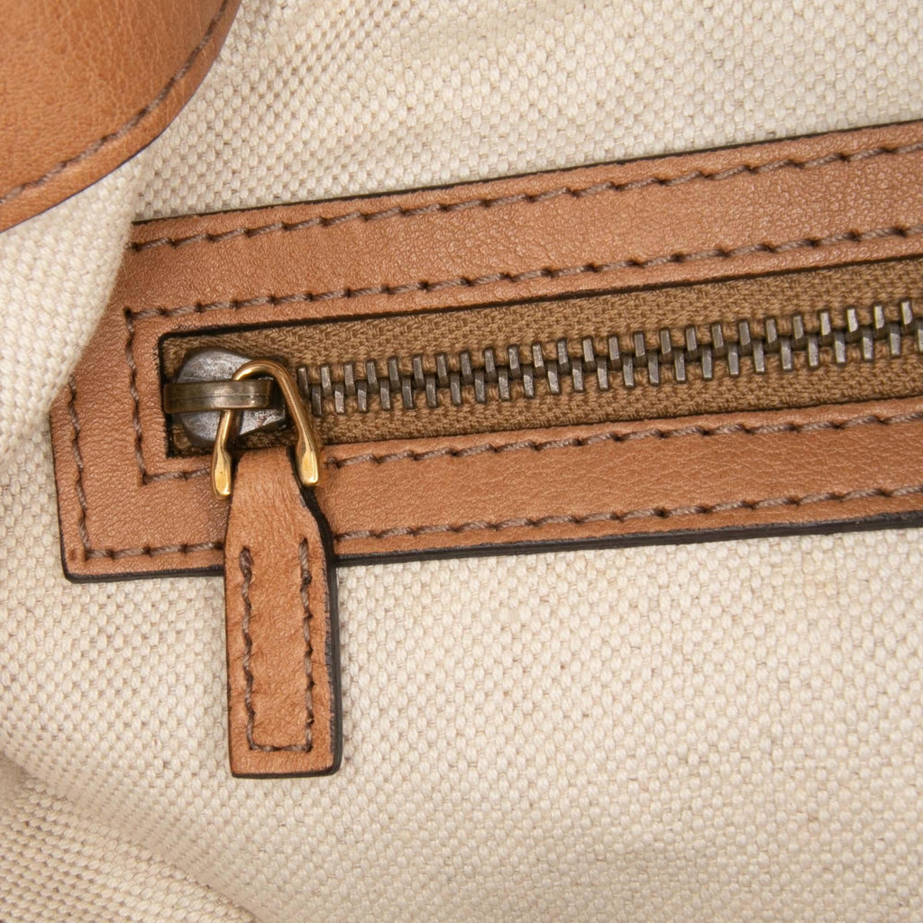 Gucci Medium GG Canvas Rania Top Handle Bag