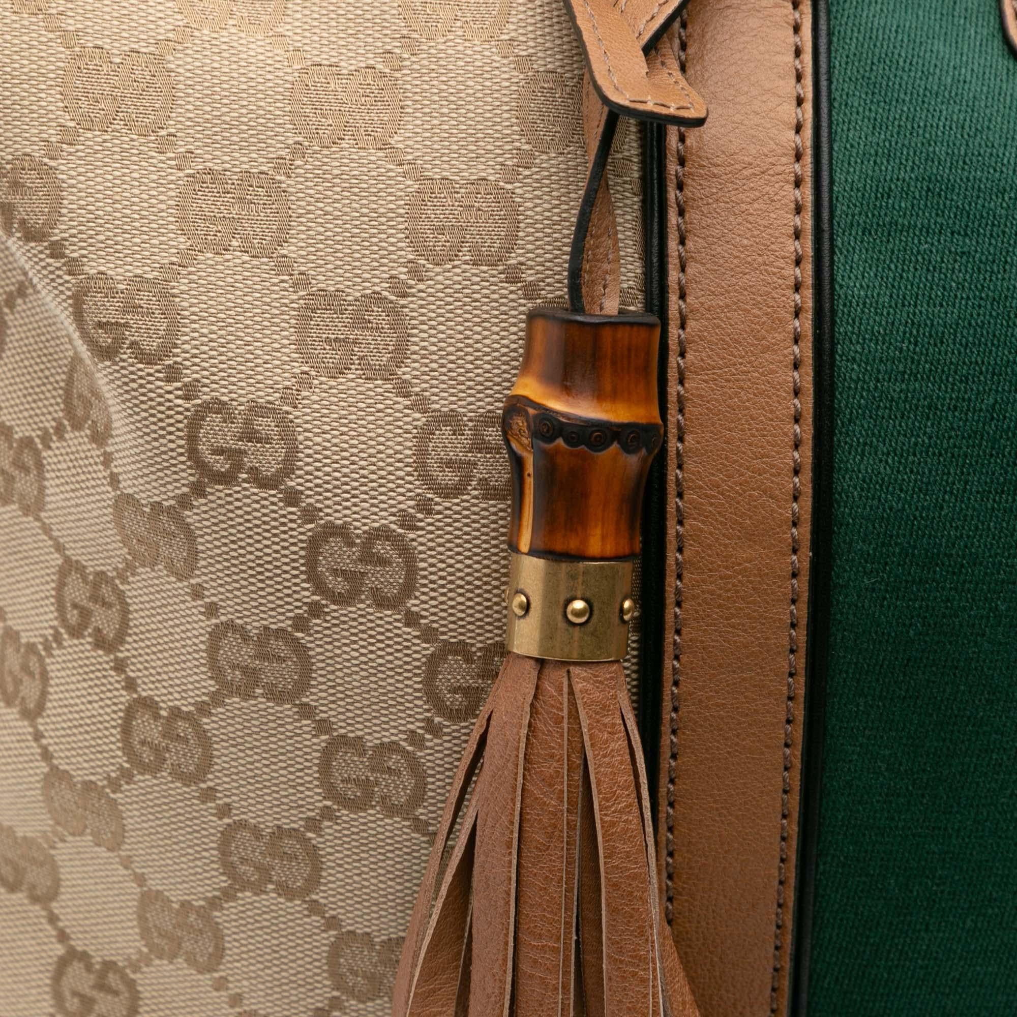 Gucci Medium GG Canvas Rania Top Handle Bag