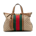 Gucci Medium GG Canvas Rania Top Handle Bag