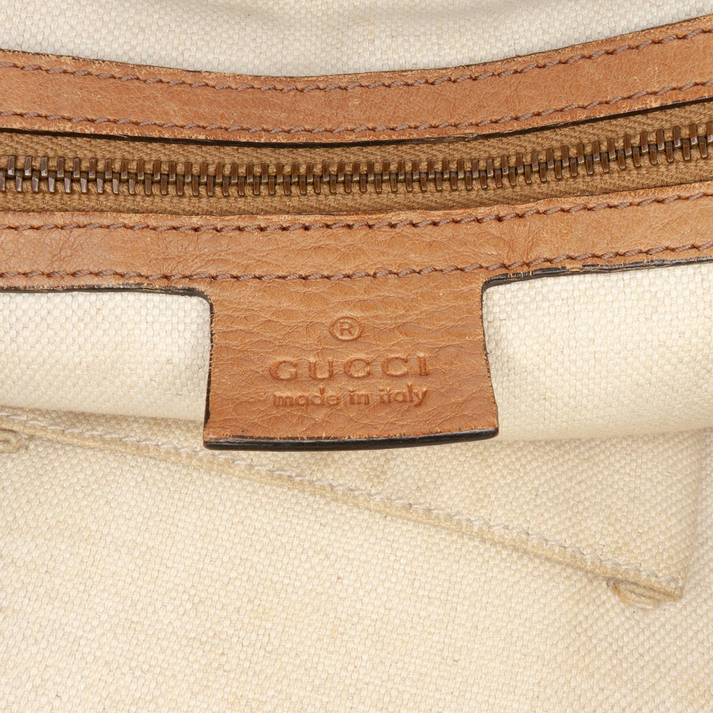 Gucci Medium GG Canvas Rania Top Handle Bag
