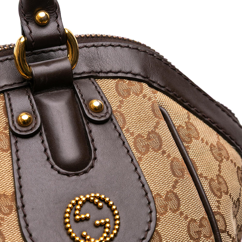Gucci Medium GG Canvas Scarlett Satchel