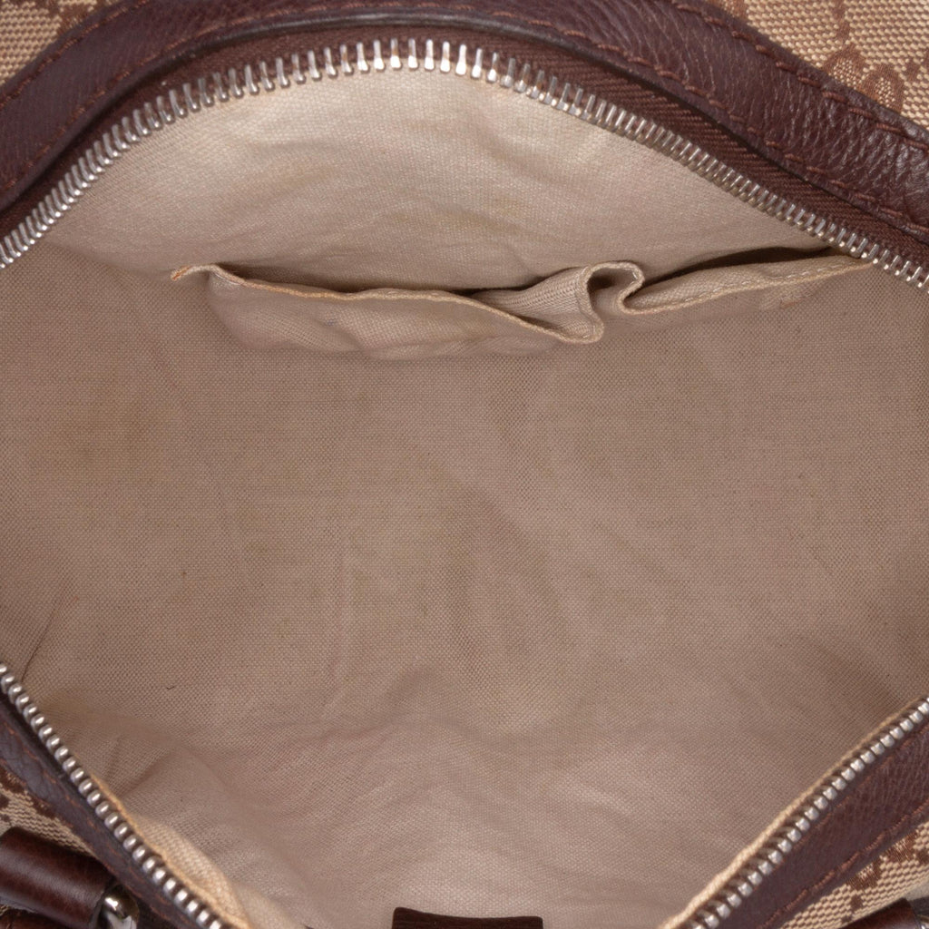Gucci Medium GG Canvas Techno Tag Boston Bag