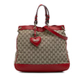 Gucci Medium GG Canvas ValLBtine Top Handle Bag