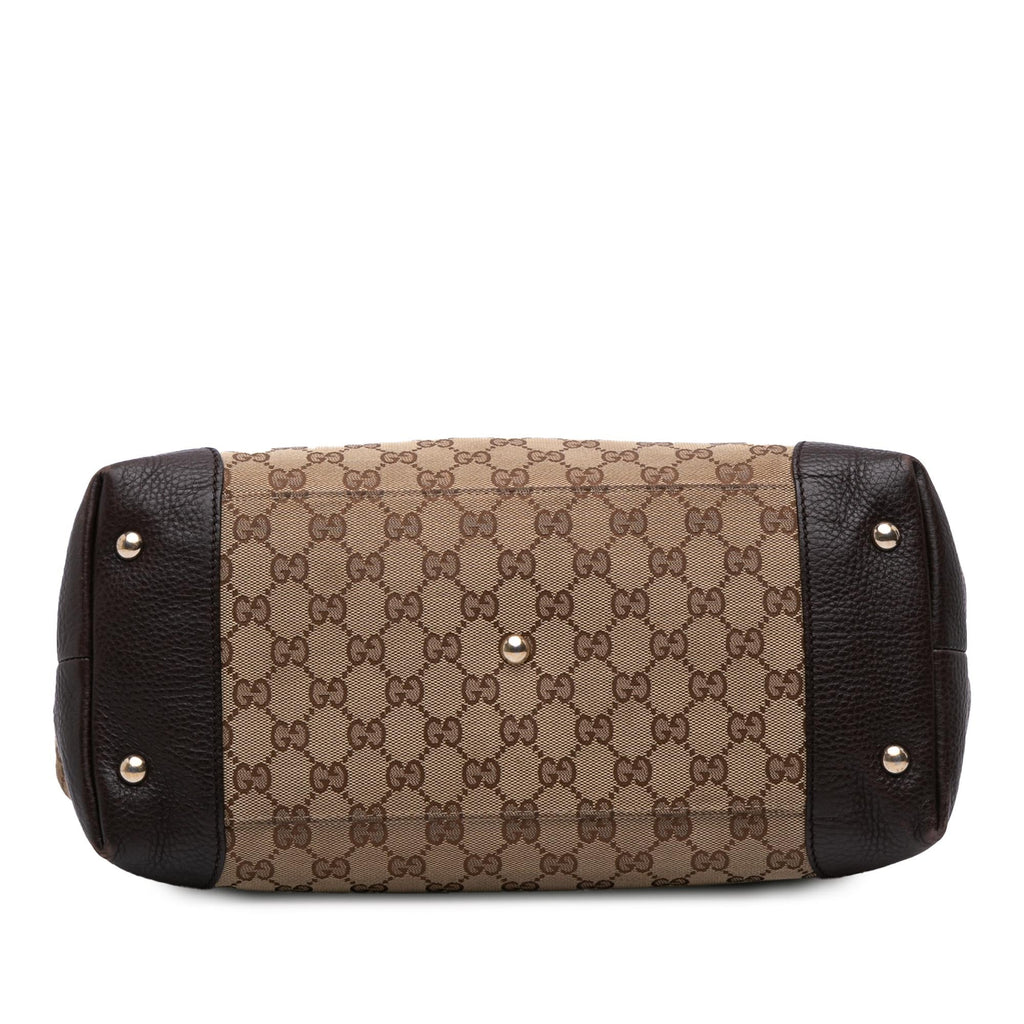 Gucci Medium GG Canvas Web Dressage Tote