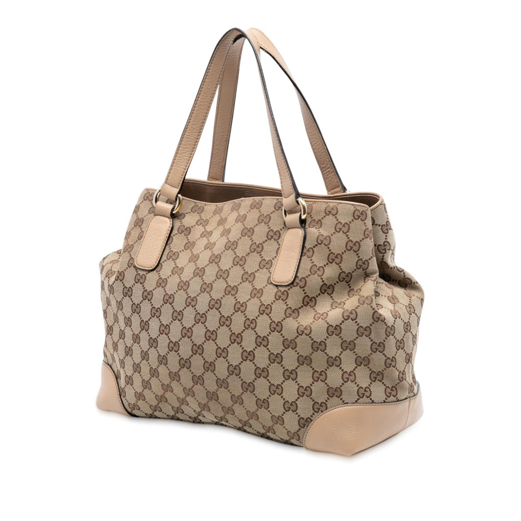 Gucci Medium GG Canvas Web Dressage Tote