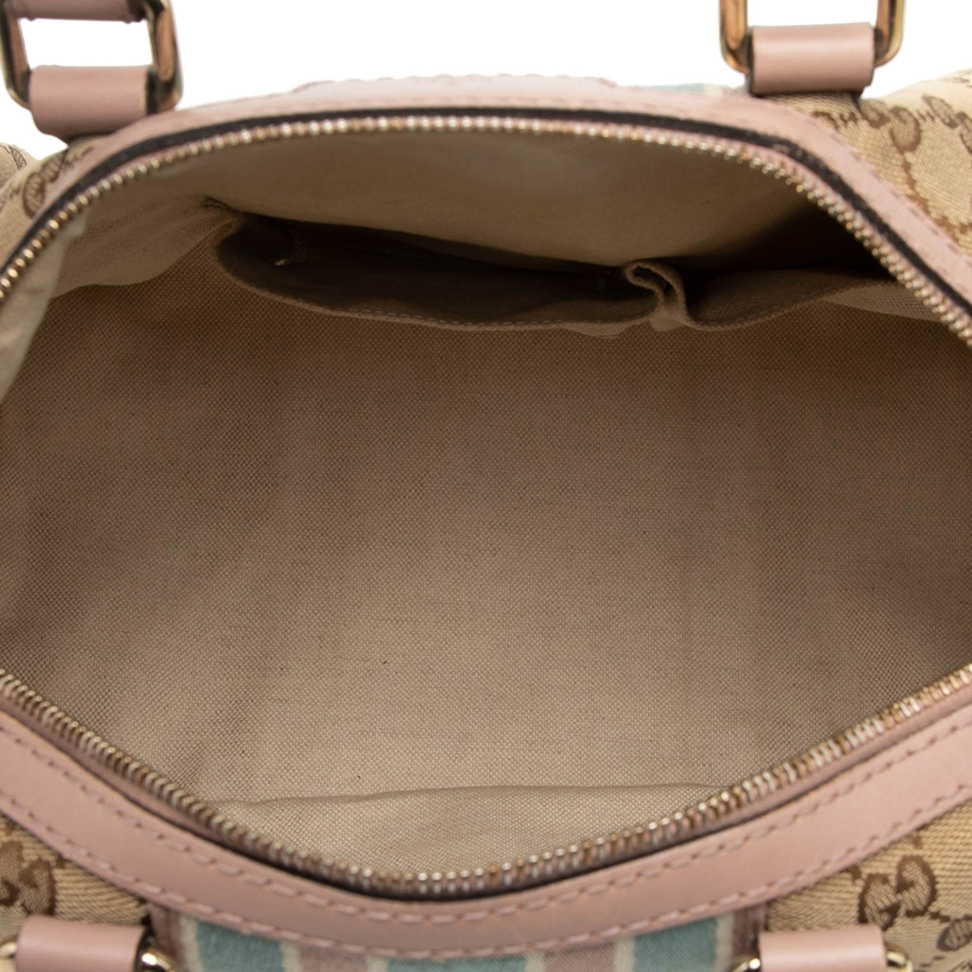 Gucci Medium GG Canvas Web Joy Boston Bag