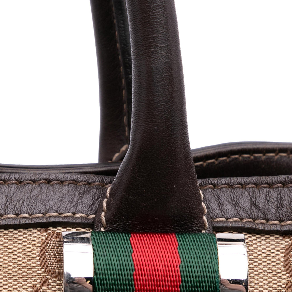 Gucci Medium GG Canvas Web Match Ball Tote