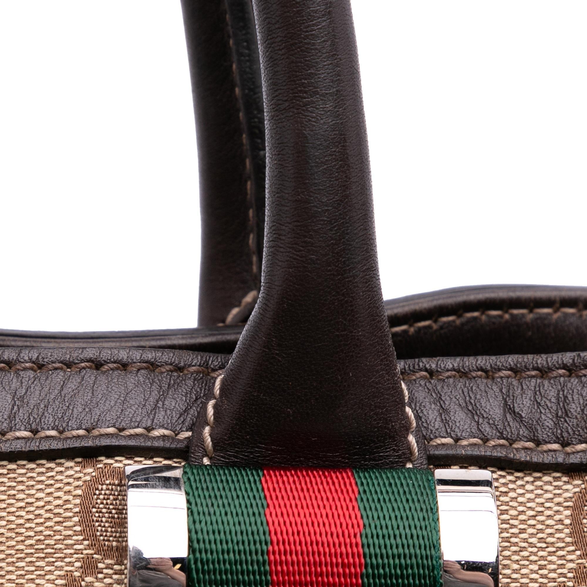 Gucci Medium GG Canvas Web Match Ball Tote