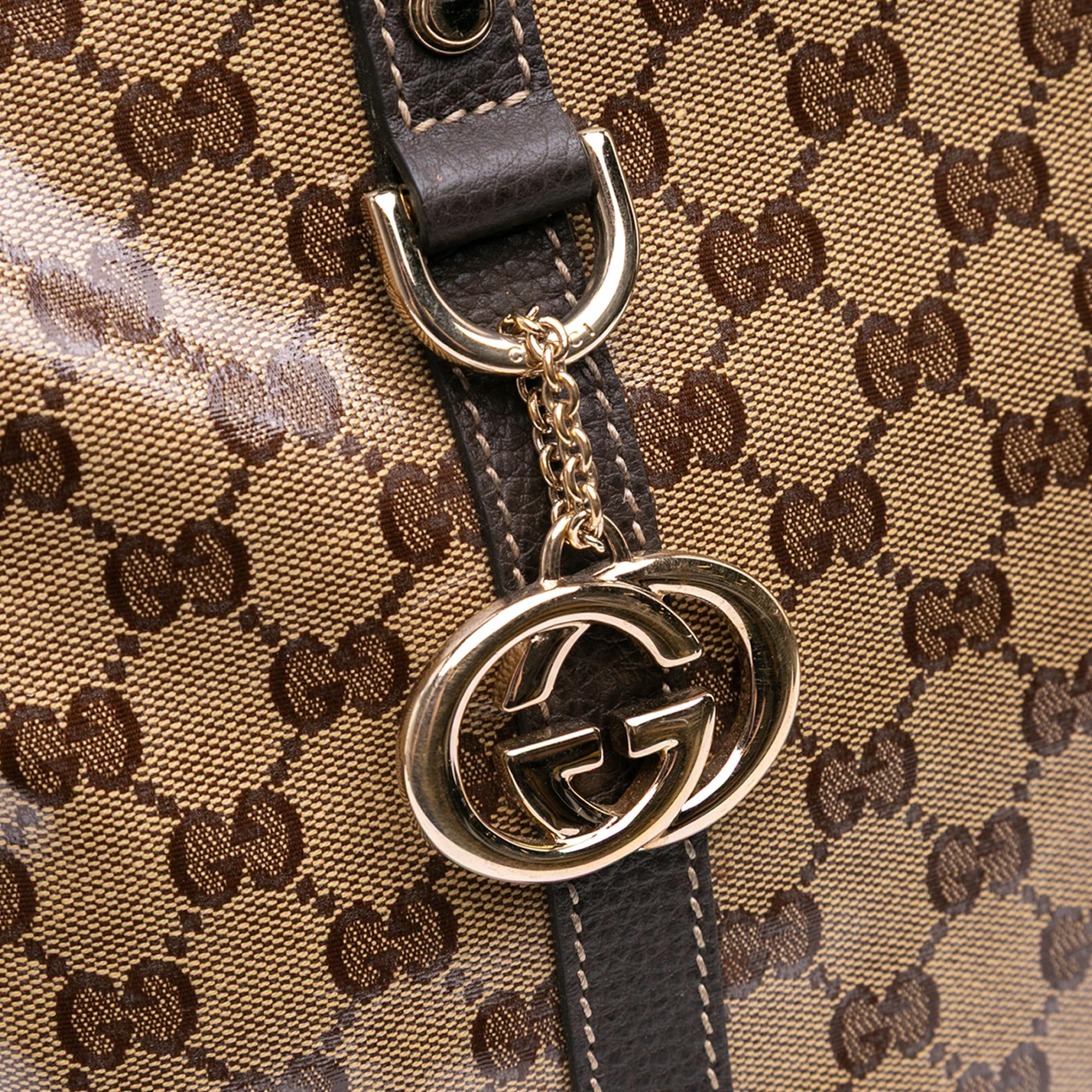 Gucci Medium GG Crystal Charm Dome Satchel