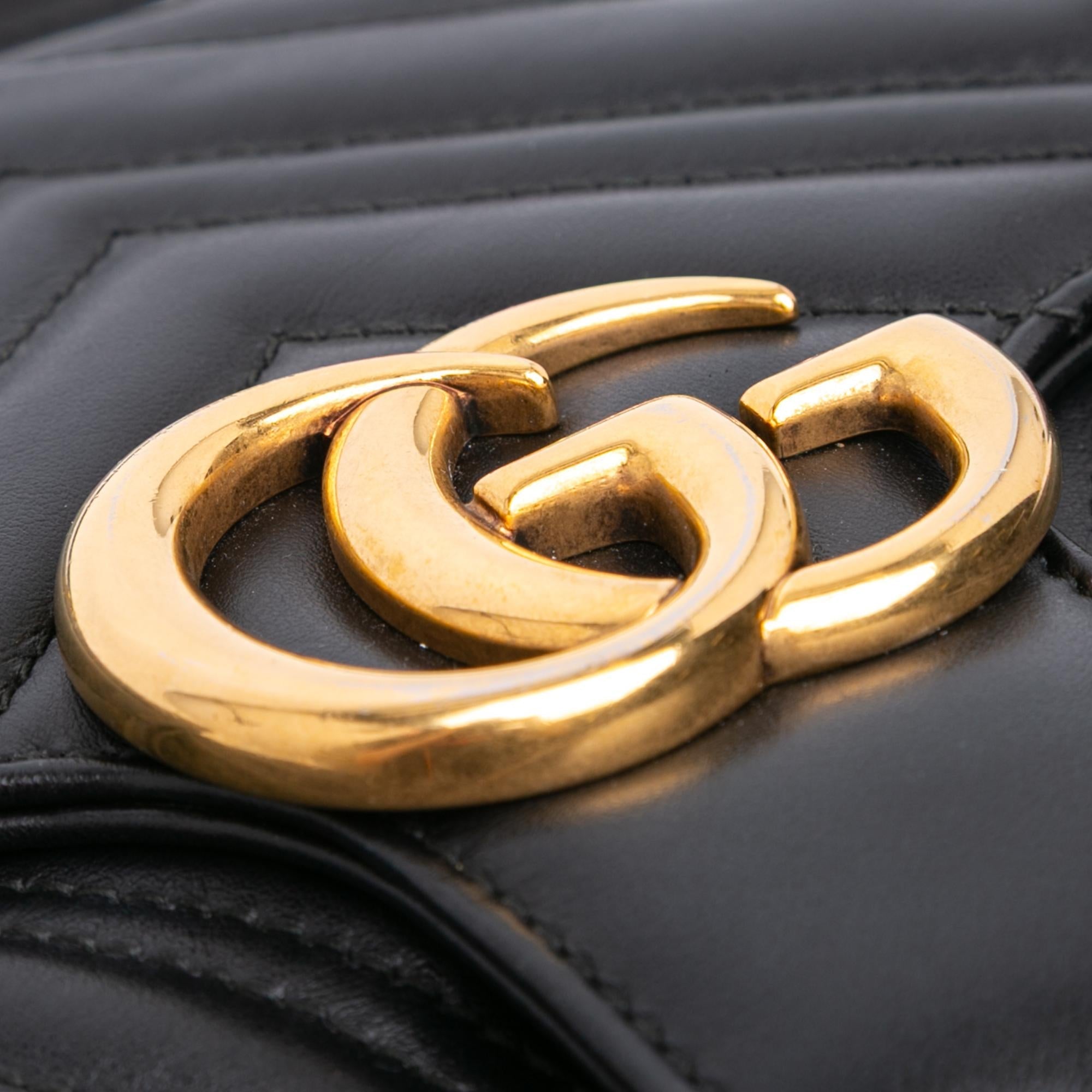 Gucci Medium GG Marmont Matelasse Leather Shoulder Bag