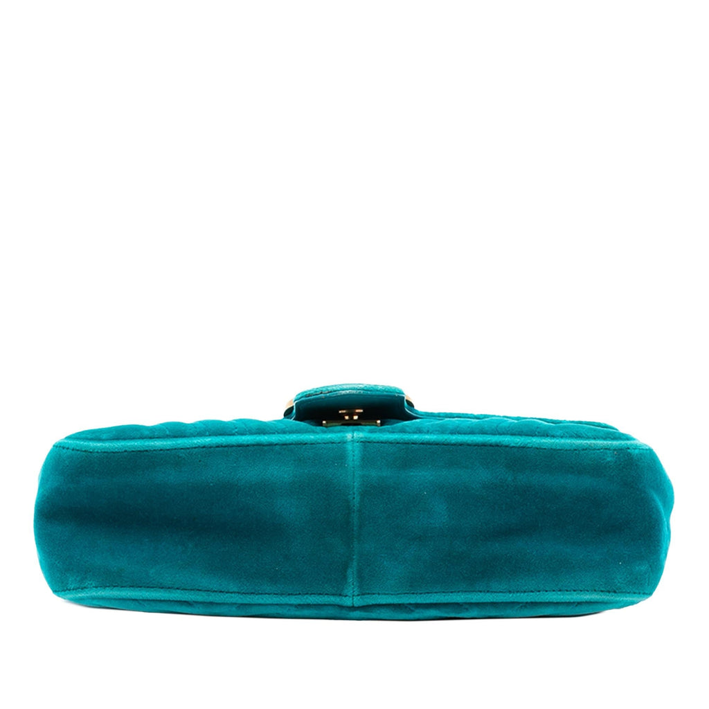 Gucci Medium GG Marmont Matelasse Velvet Shoulder Bag