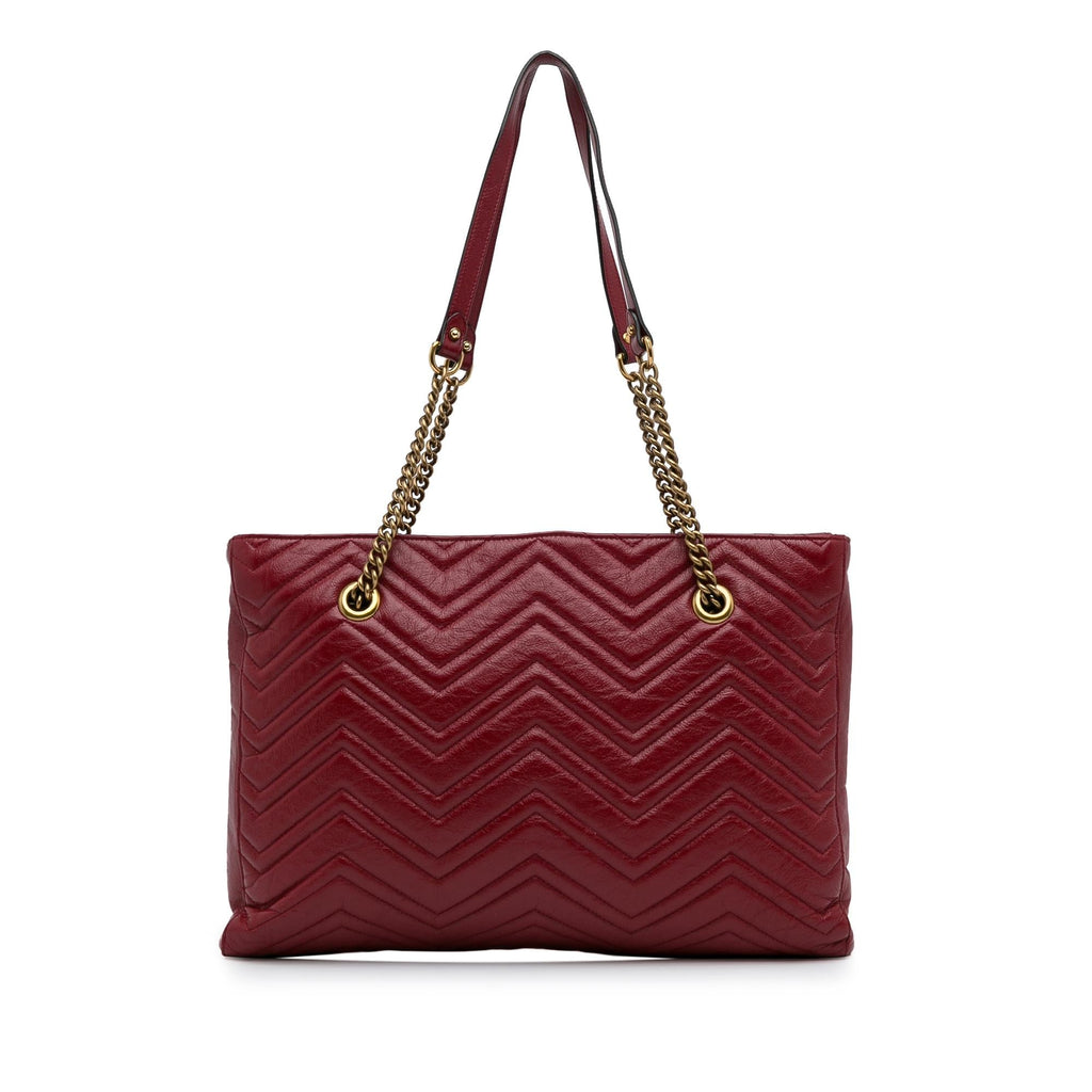 Gucci Medium GG Marmont Slim Matelasse Tote (SHG-DJstM9)