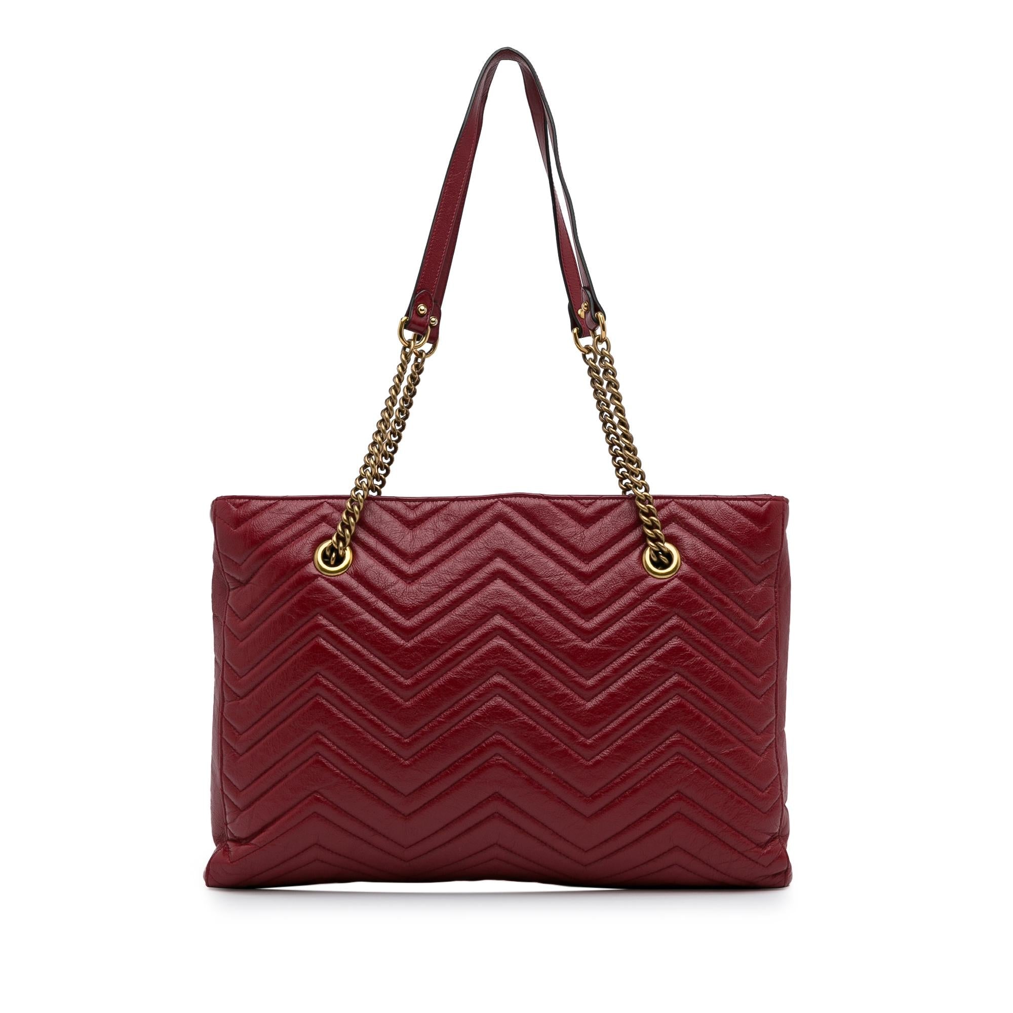 Gucci Medium GG Marmont Slim Matelasse Tote (SHG-DJstM9)