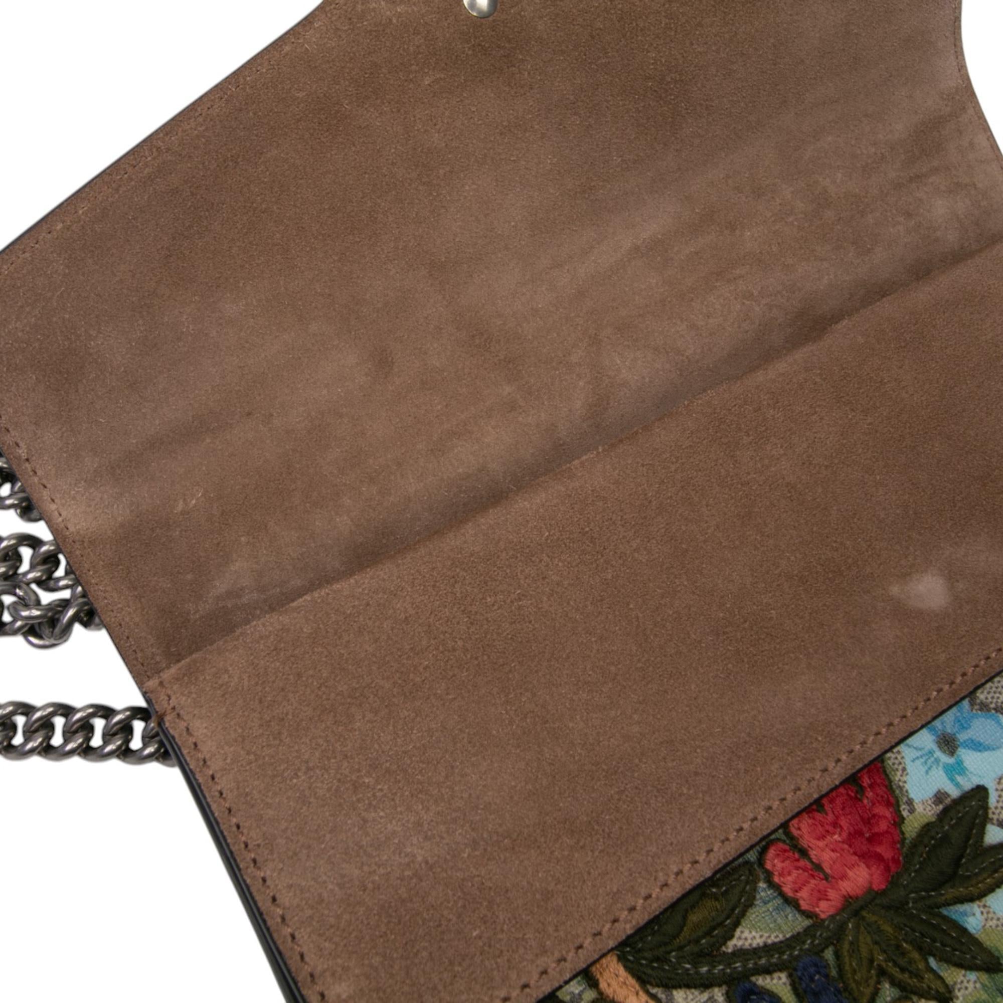 Gucci Medium GG Supreme Blooms and Bee Dionysus Shoulder Bag