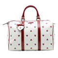 Gucci Medium GG Supreme Hearts Joy Boston Bag