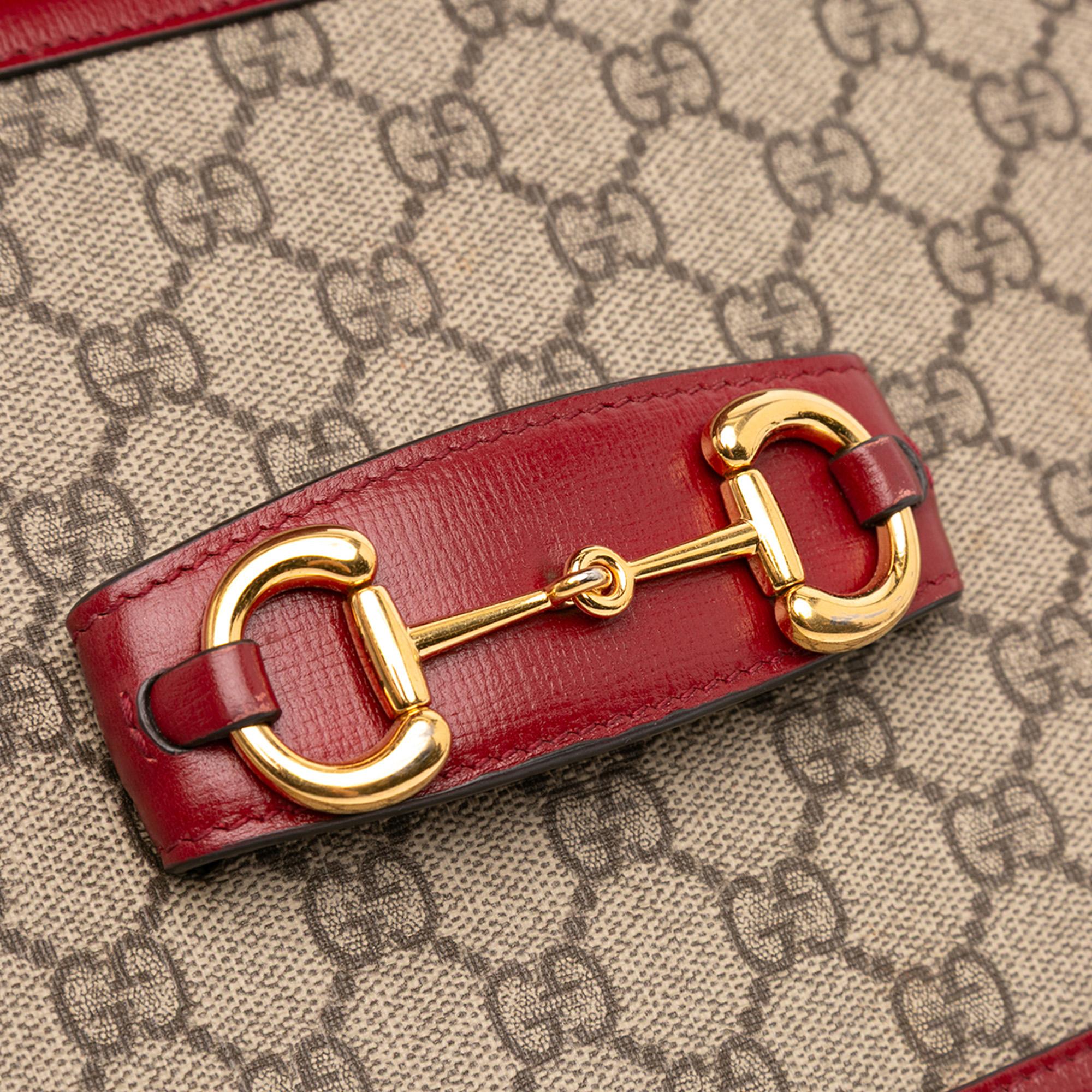 Gucci Medium GG Supreme Horsebit 1955 Shoulder Bag