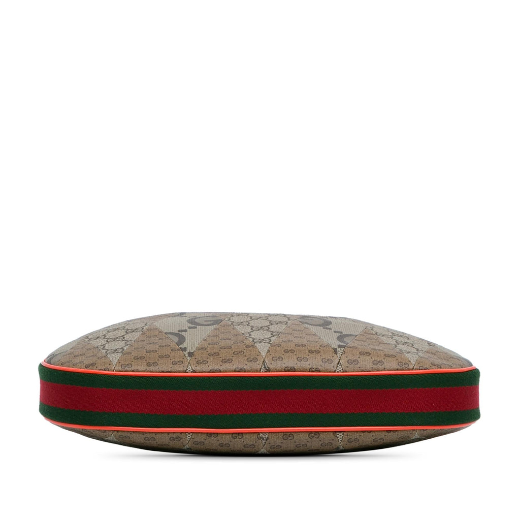Gucci Medium GG Supreme Multicolor Patchwork Attache Crossbody (SHG-LfuVAP)