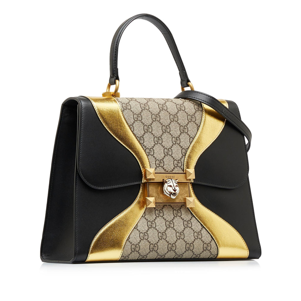 Gucci Medium GG Supreme Osiride Top Handle Bag (SHG-SiBVGy)