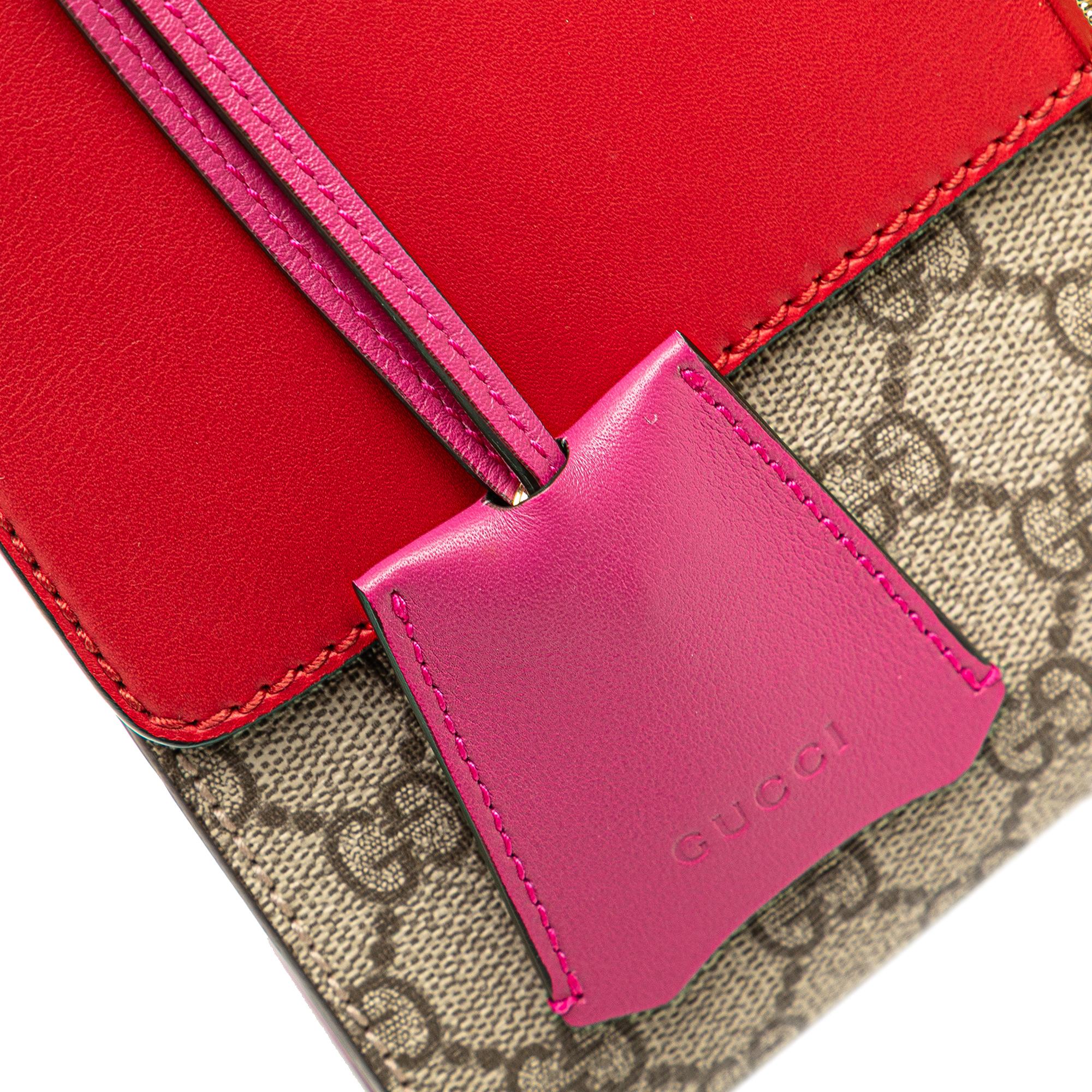 Gucci Medium GG Supreme Padlock Shoulder Bag