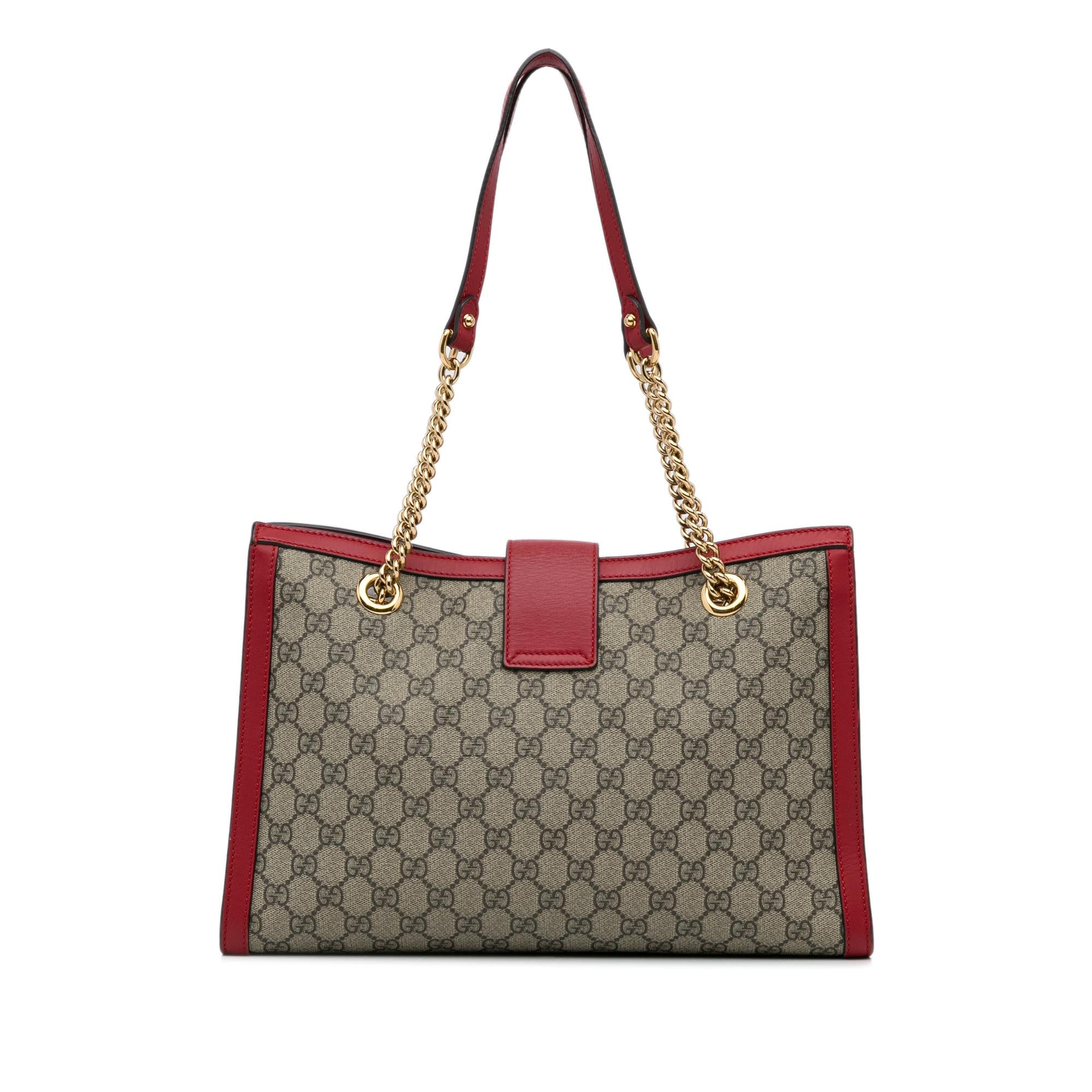 Gucci Medium GG Supreme Padlock Tote Bag (SHG-a8LoUy)