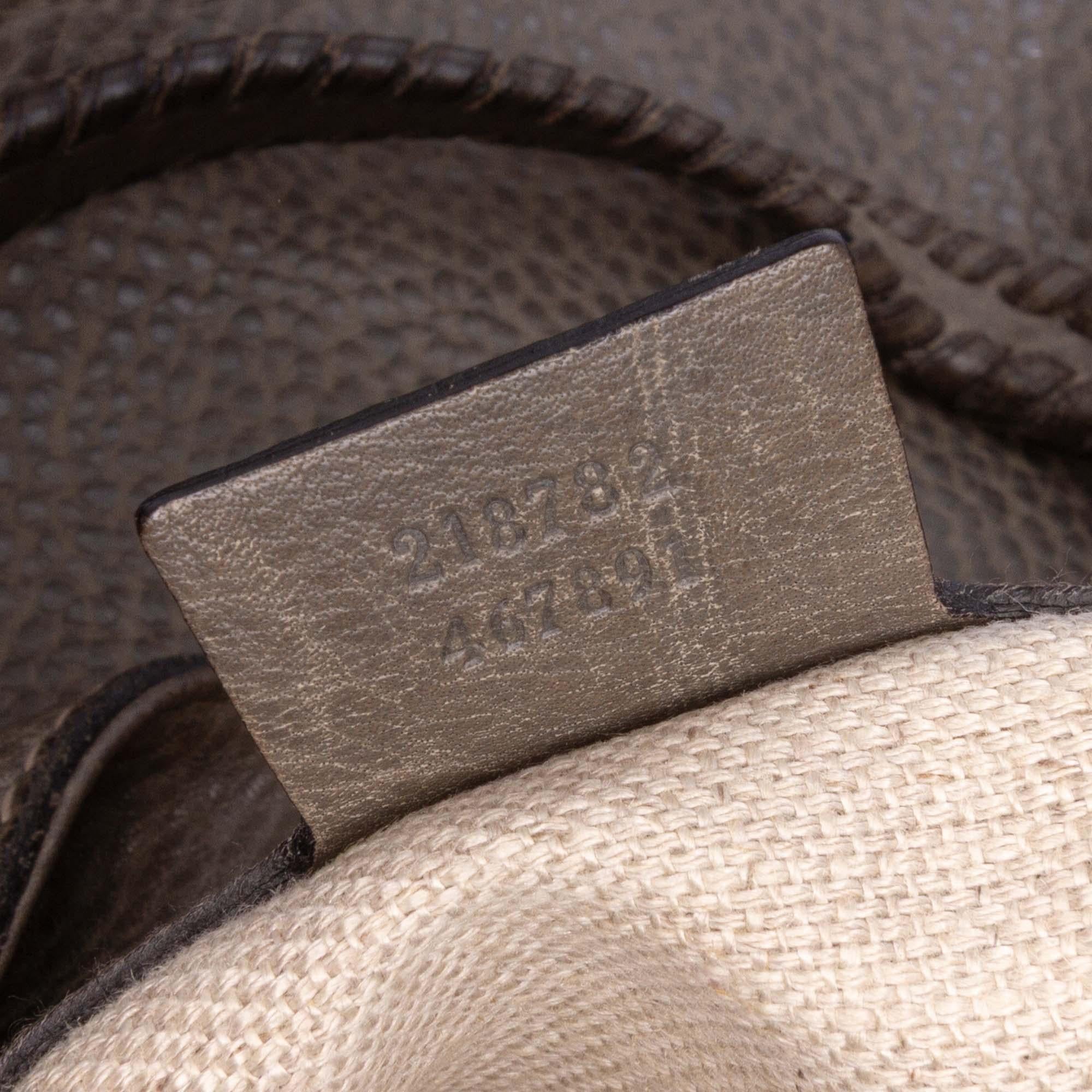 Gucci Medium Grained Calfskin Charlotte Hobo