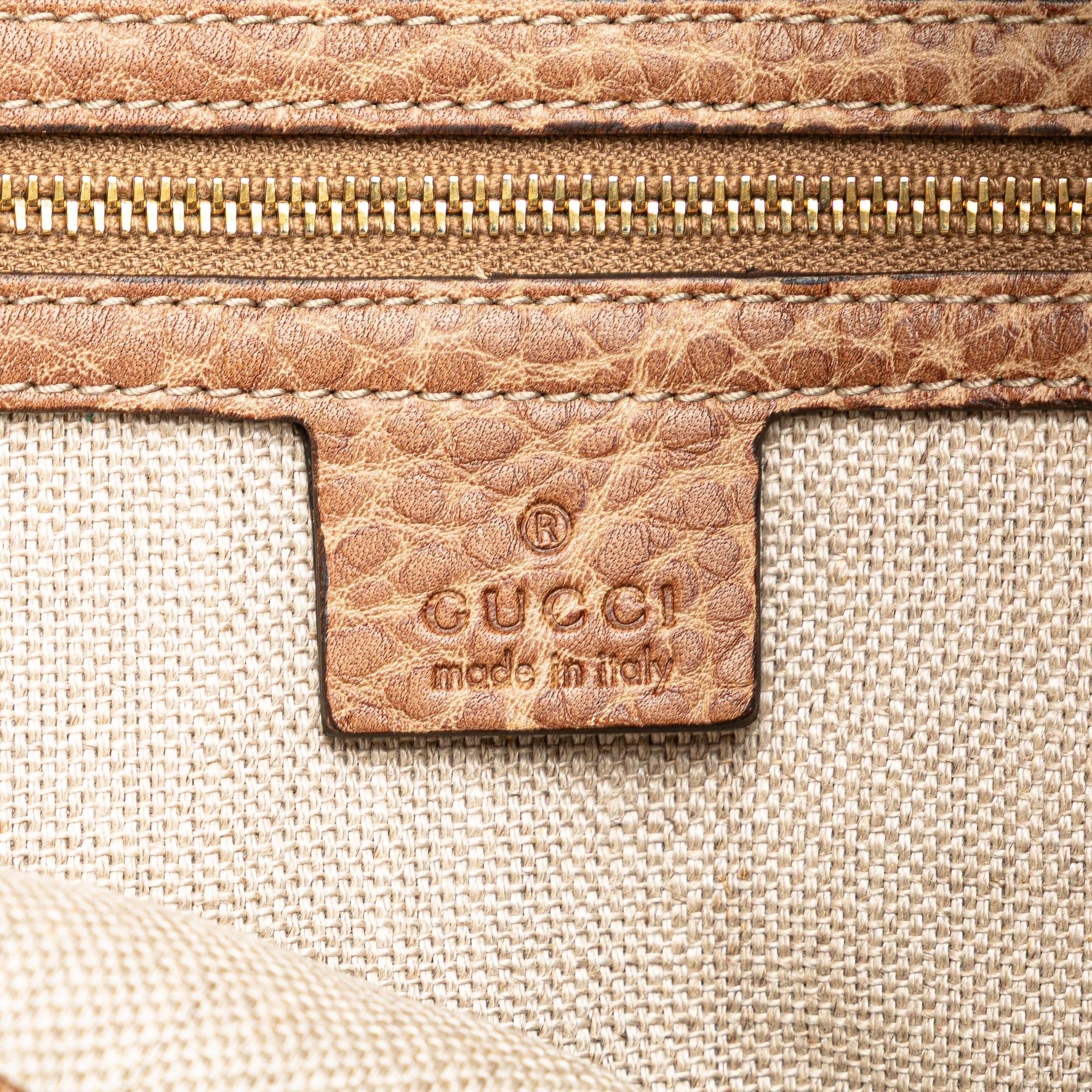 Gucci Medium Grained Calfskin Charlotte Hobo