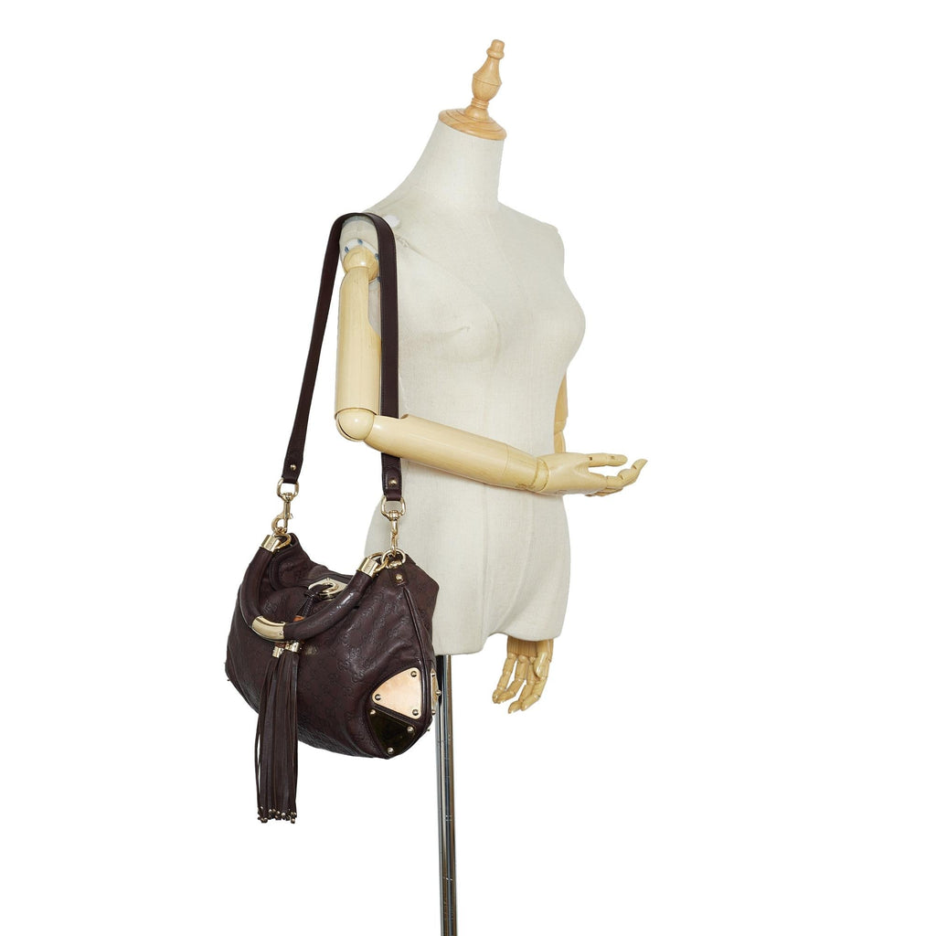Gucci Medium Guccissima Bamboo Indy (SHG-T0Pj5K)