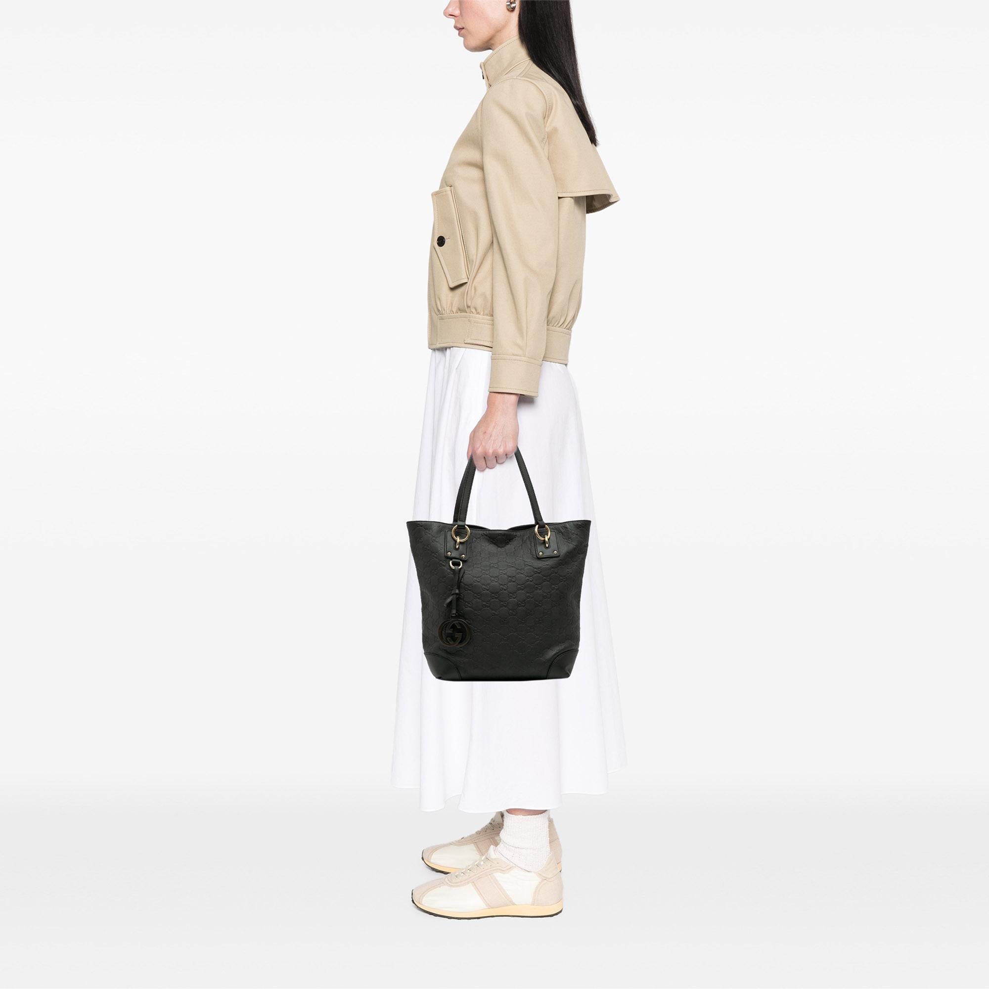 Gucci Medium Guccissima Charm Tote