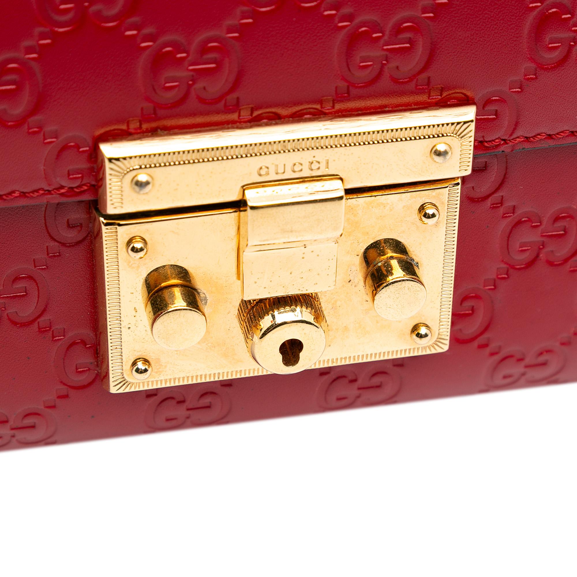 Gucci Medium Guccissima Padlock Shoulder Bag