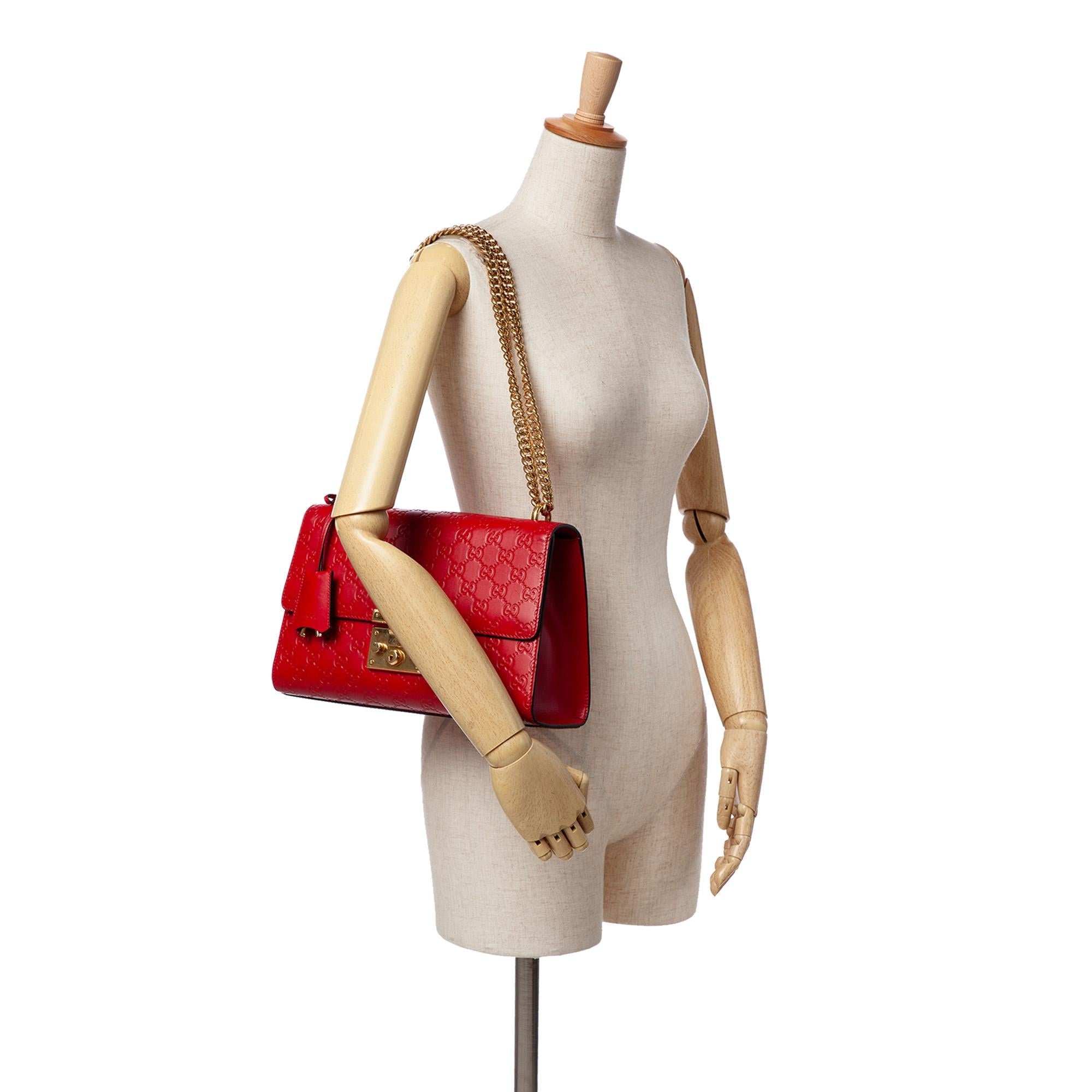Gucci Medium Guccissima Padlock Shoulder Bag