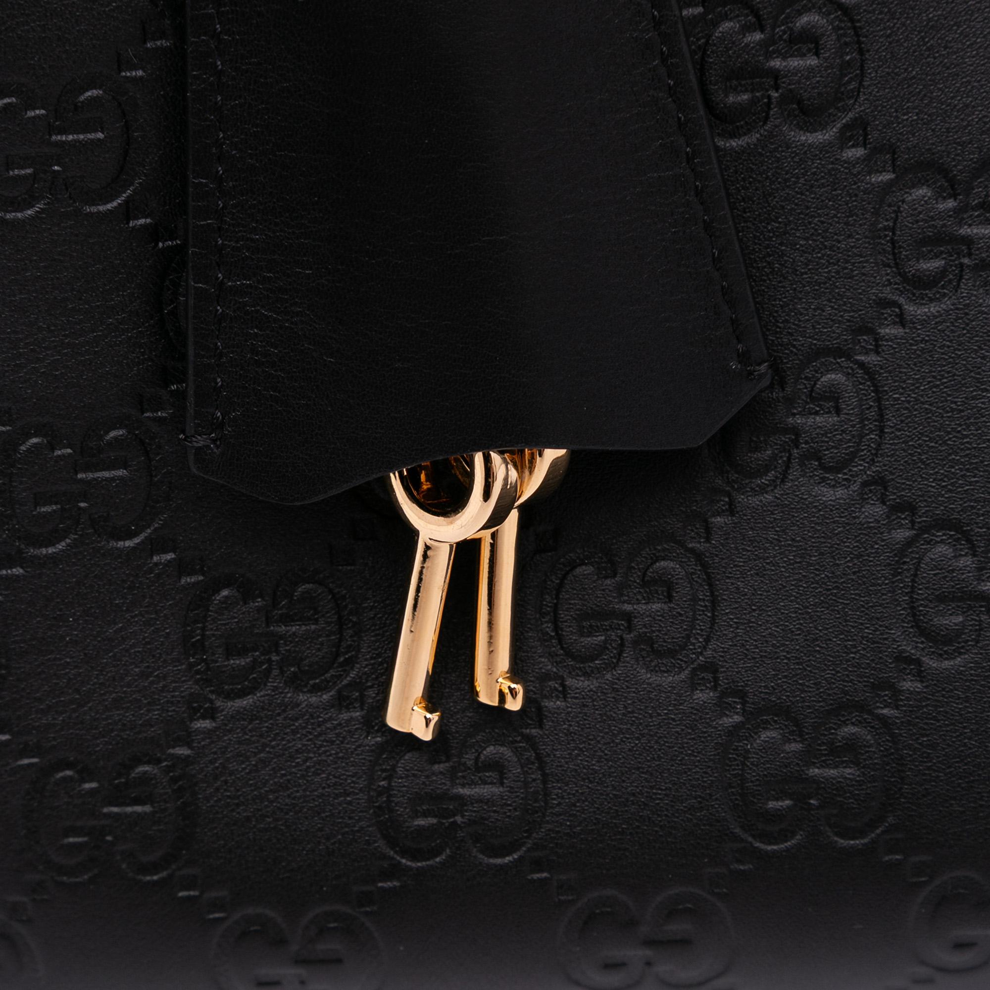 Gucci Medium Guccissima Padlock Tote