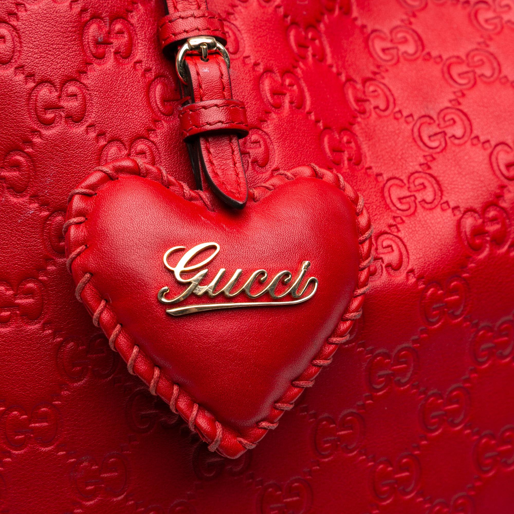 Gucci Medium Guccissima ValLBtine Top Handle Bag