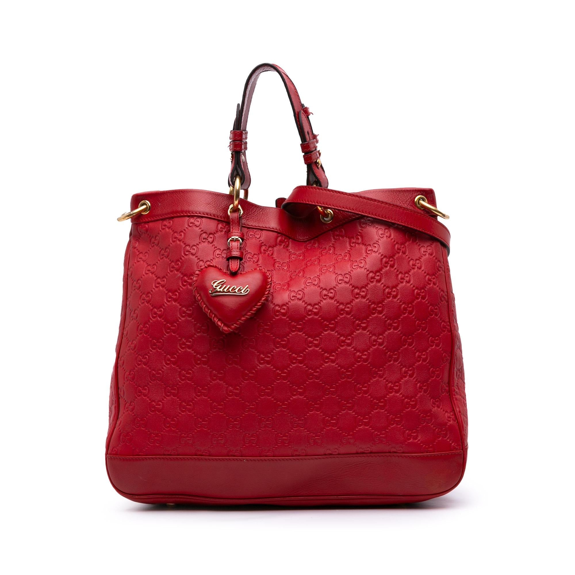 Gucci Medium Guccissima ValLBtine Top Handle Bag
