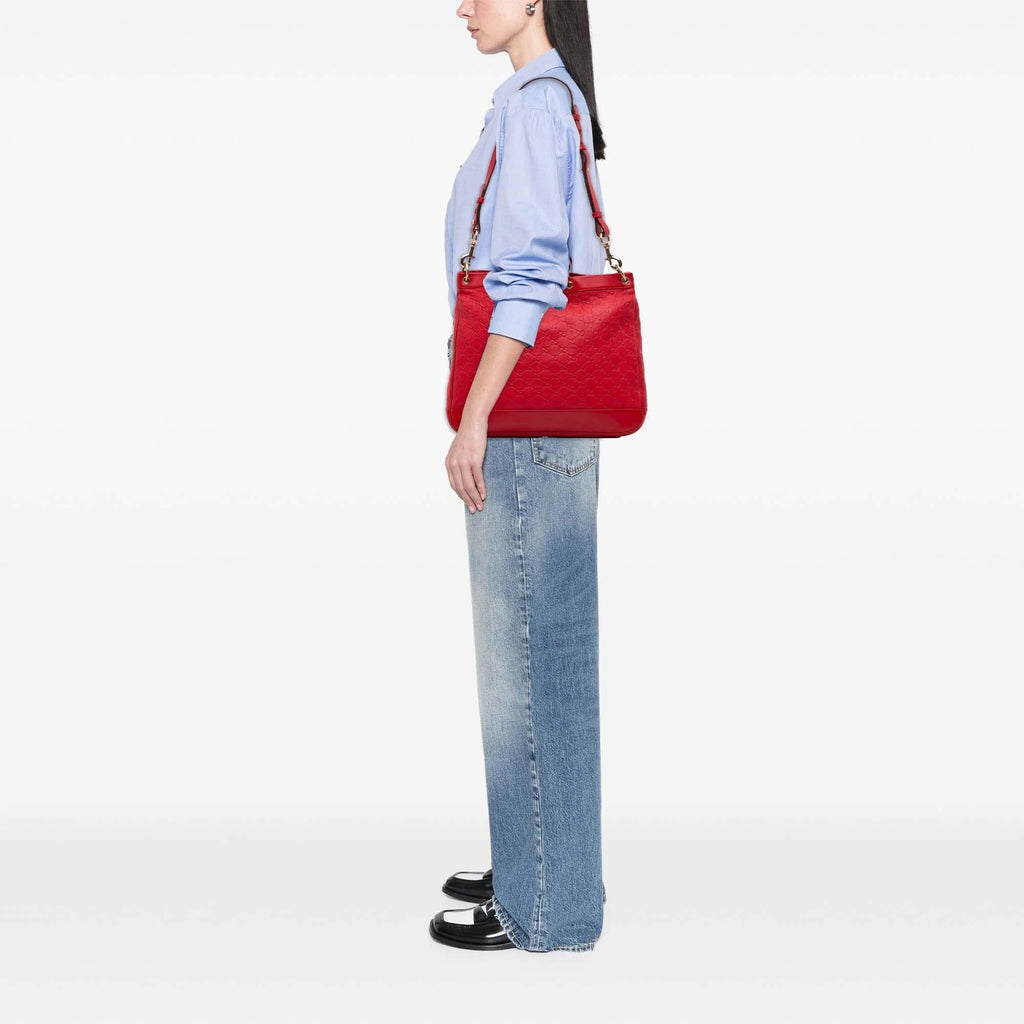 Gucci Medium Guccissima Valentine Top Handle Bag