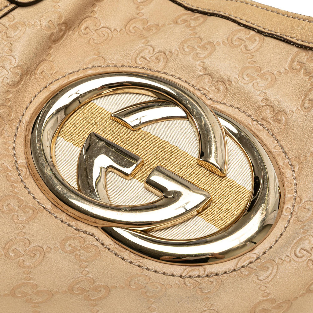 Gucci Medium Guccissima Web Britt Satchel