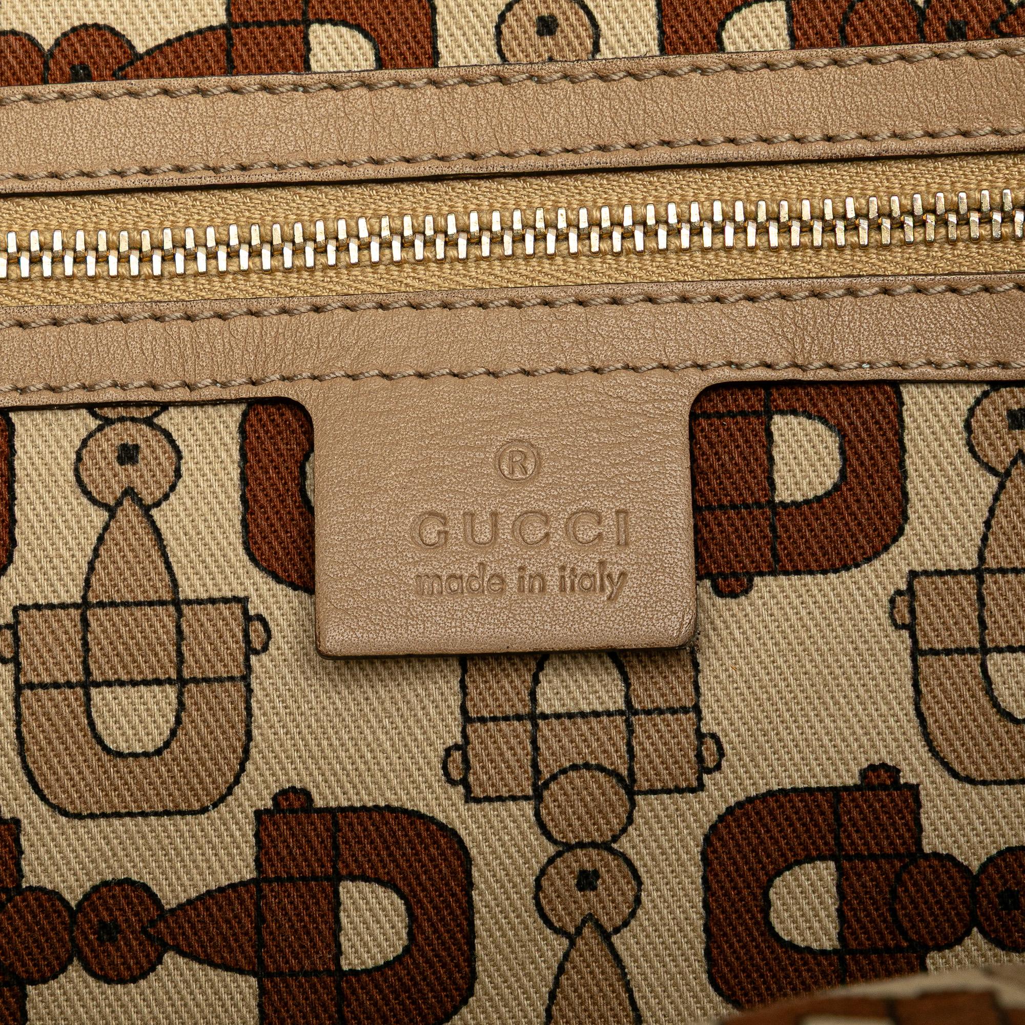 Gucci Medium Guccissima Web Britt Satchel