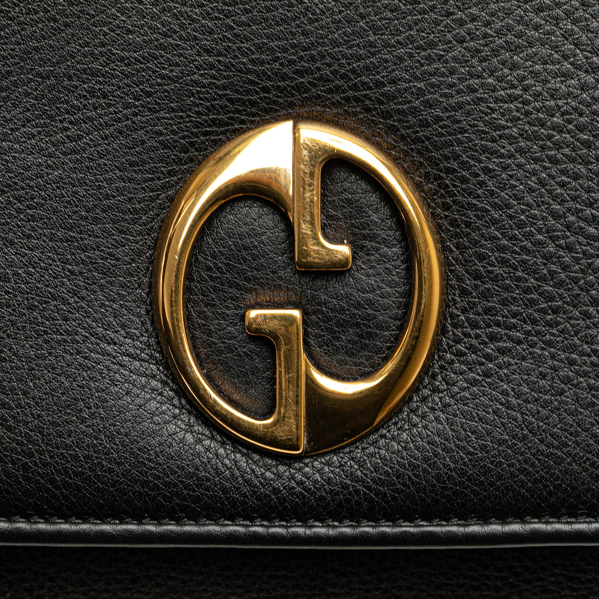 Gucci Medium Leather 1973 Chain Shoulder Bag