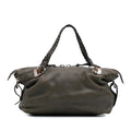 Gucci Medium Leather Bamboo Bar Tote