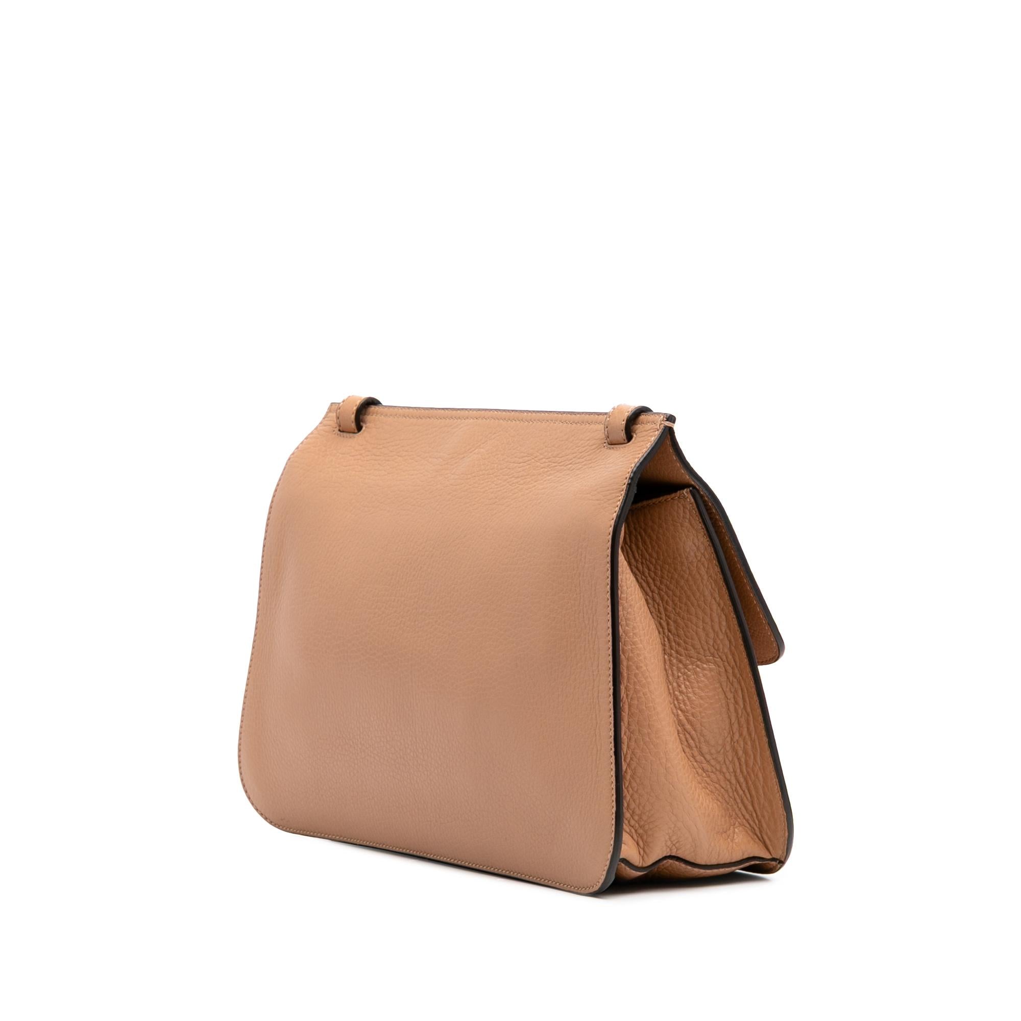 Gucci Medium Leather Bamboo Daily Crossbody