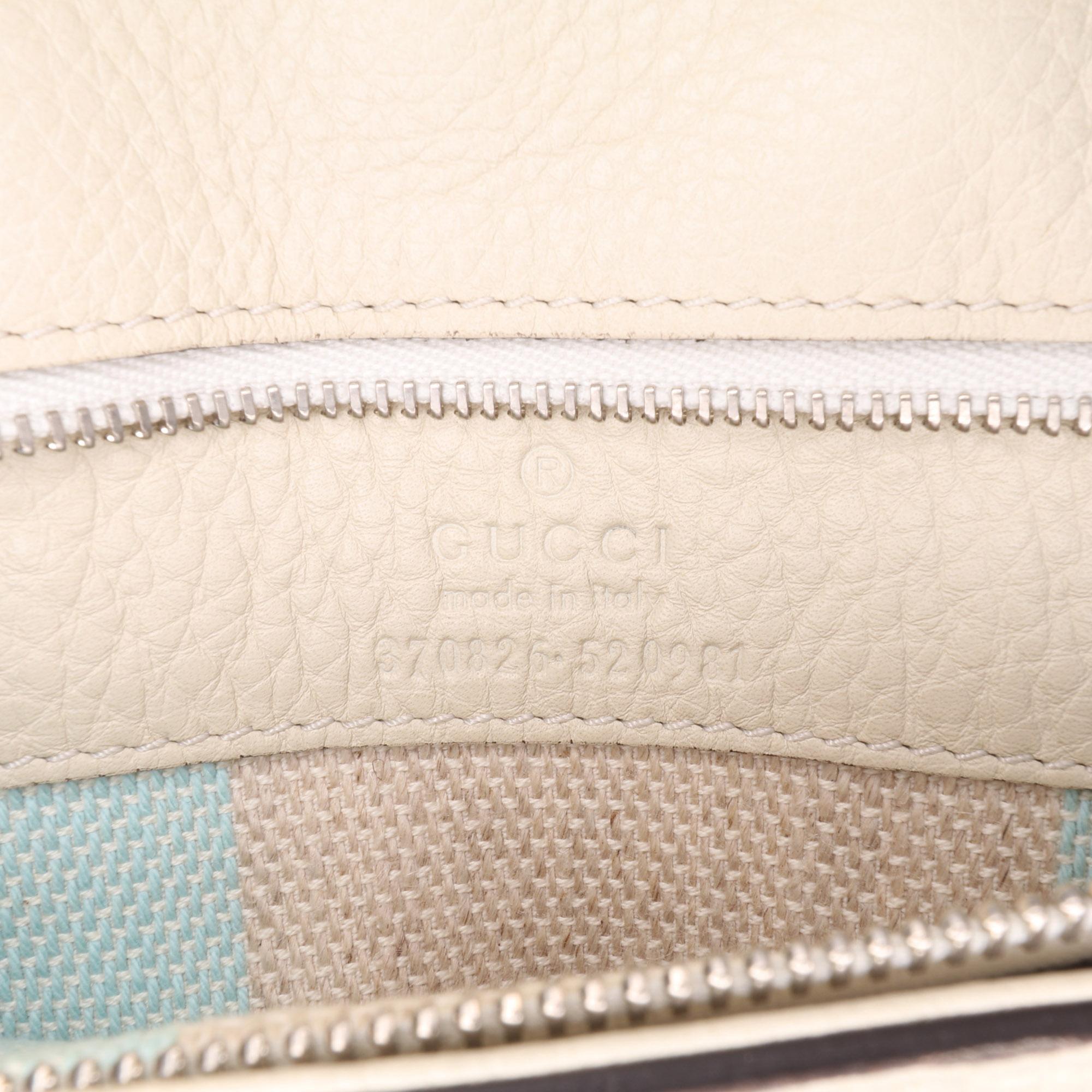 Gucci Medium Leather Bamboo Daily Crossbody